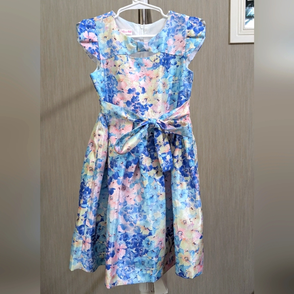 Kids Bonnie Jean Floral Patterned Dress